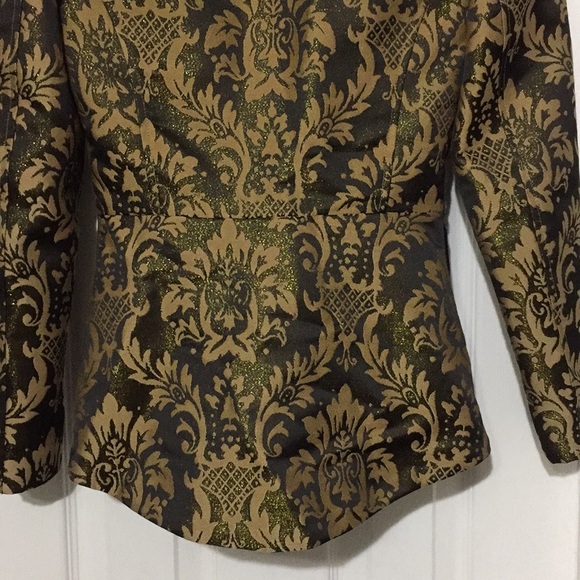 H&M jacket blazer gold brown beige size 2 (ff) - Picture 8 of 8